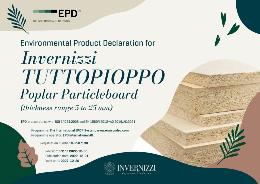 Invernizzi Spa A Plywood Tradition Enviromental Certifications